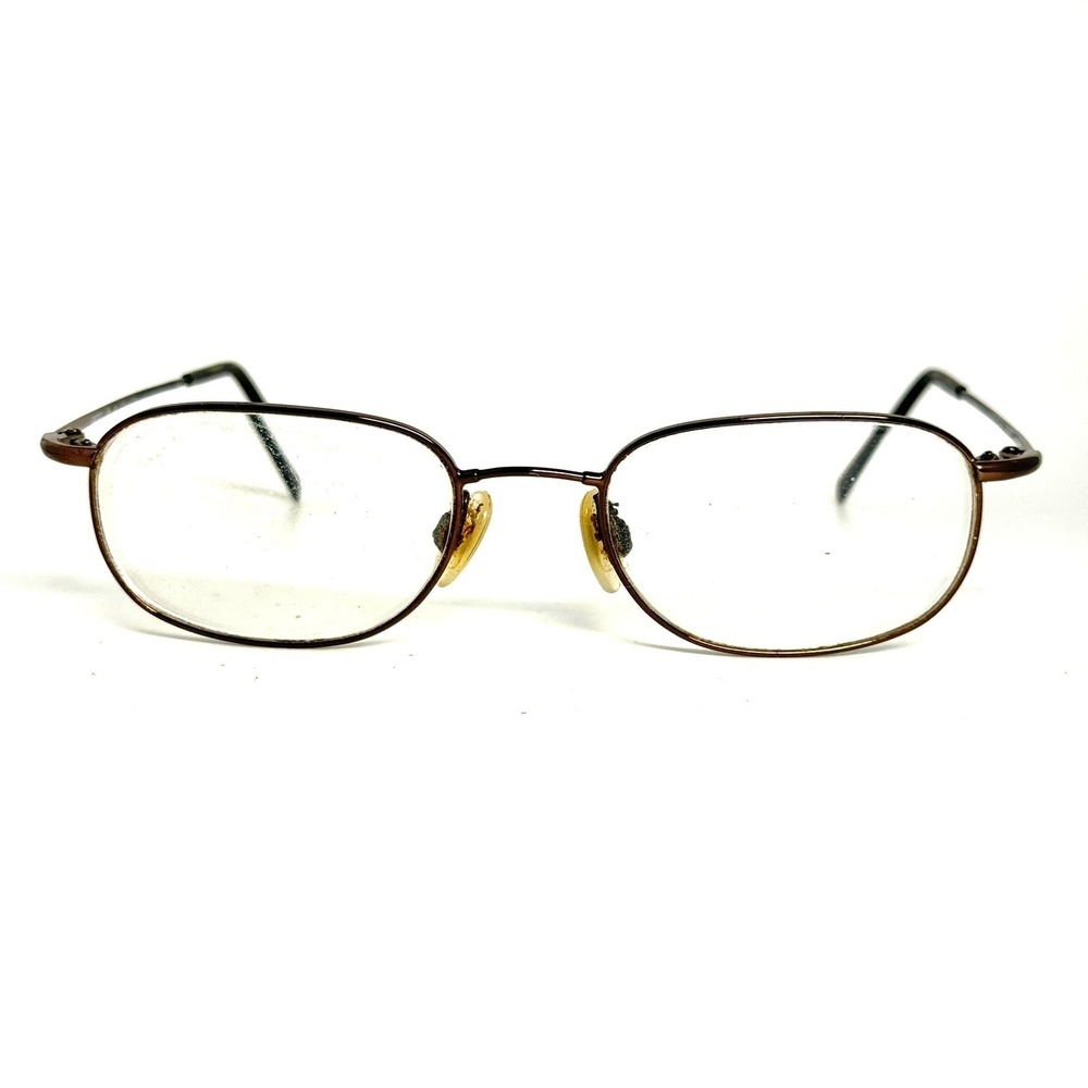Luxottica Memorize 6504 3004 Brown Oval Eyeglasses Frames 51-19-140 Mens Womens